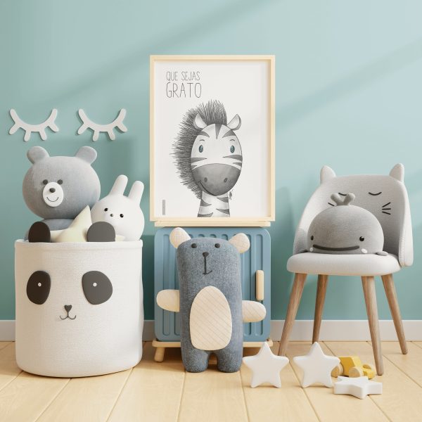Quadro em tela zebra