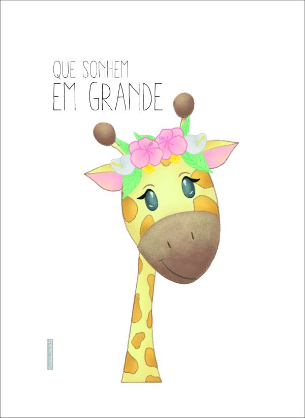 Lady animal girafa